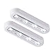 Produktbild GreeSuit Touch Licht 2Pcs Cool White DIY Stick-on 4-LED-Touch-Tap Push-Licht, Wireless Bright Night Light für Schränke, Attics, Garagen, Auto, Schuppen, Lagerraum, Kinderzimmer, Küchenschränke
