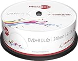 2761252 PRIMEON 2761252 DVD en Blanco 8,5 GB DVD+R DL 25 Pieza(s) - DVD+RW vírgenes (8,5 GB, DVD+R DL, 25 Pieza(s), 240 min, Caja para Pastel)