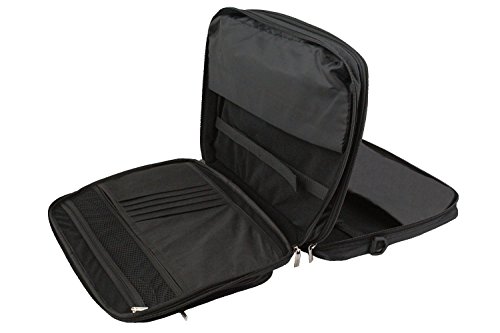 BW 12.1 Inch Portable DVD Player Twin Compartment Case Bag by TGC ® (Crimson Red & Black) - Image 6