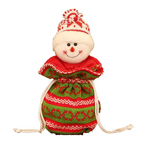 Preisvergleich Produktbild iStary Geschenktüten Weihnachten Santa Claus Schneemann Elk Kleine Tasche Weihnachten Kordelzug Weihnachten Candy Bag Weihnachtsbeutel Dekor Hochzeits Haus Partei Süßigkeit