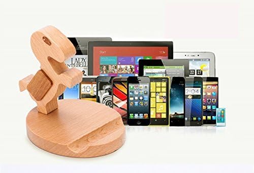 Audio123 Wooden cute phone holder iPhone table stand for iPhone 6 iPhone 6s iPhone 6 plus iPhone 6s plus iPhone 5 iPhone 5s iPhone 5c iPhone 4 iPhone 4s iPad air iPad air 2 iPad 1 2 3 Sony xperia samsung glaxay Tablet ideal gift