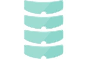 RAMGLYO 4-Pack Pellicola Antiappannamento per Casco Moto, Universale Visiera Antiappannamento Trasparente, Adesivo Protettivo per Casco (8,8 X 24,5cm) (Trasparente)