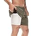Produktbild Dasongff Herren 2 in 1 Shorts Laufshorts Dual Kurze Sporthose Männer Fitness Laufhose Schnell Trocknend Atmungsaktiv Trainingshose Mit Eingebauten In Pocket Liner Basketball Sporthosen