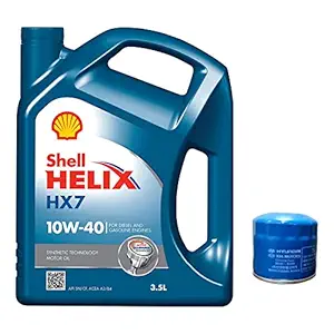 Pitstop - Oil change Kit - Shell HX7 Engine Oil + Filter - Hyundai Verna (Petrol)