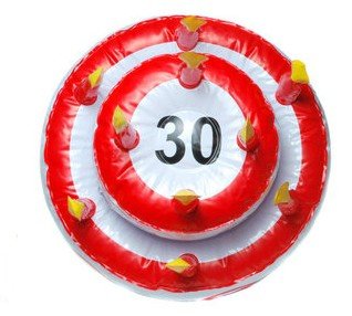Aufblasbare Geburtstagstorte 30 Jahre Party Deko Geburtstag - 2