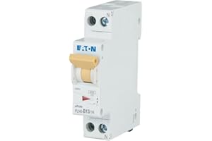 Eaton PLN6-B13/1N-DE Leitungsschutzschalter 13A 1P+N 1-polig+N B-Charakteristik LS-Schalter 1 TE eine Teilungseinheit breit (263271)