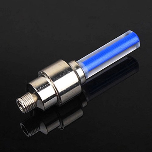 Xinhenchen 2 piezas de bicicleta válvula luz LED Gas boquilla lámparas núcleo para bicicleta BTT Azul 2pcs blue
