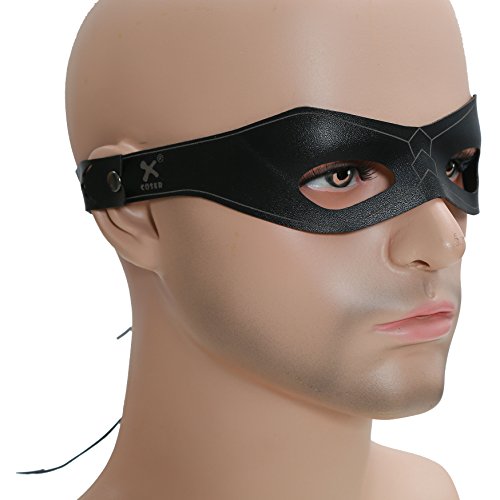 Oliver Maske Cosplay Herren Schwarz Fancy kühlen Cooler Augen Flecken Halloween Mask Kostüm Prop - 4