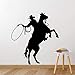 Produktbild Luzhenyi Cowboy Wandaufkleber Vinyl Aufkleber Entfernbare Reiten Wandkunst Aufkleber Cowboy Vinyl Wall Poster Vinyl Wandkunst