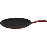 Lava D&ouml;k&uuml;m Yuvarlak Pizza Krep Pankek Tavası D&ouml;k&uuml;m Demir Yekpare Saplı &Ccedil;ap(&Oslash;)26cm.-Bordo