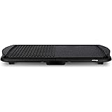 Wëasy Plancha Electrique et Grill posable sur table STO52 Compacte 2 en 1 Professionnelle, pour Intérieur, Plaque Amovible An
