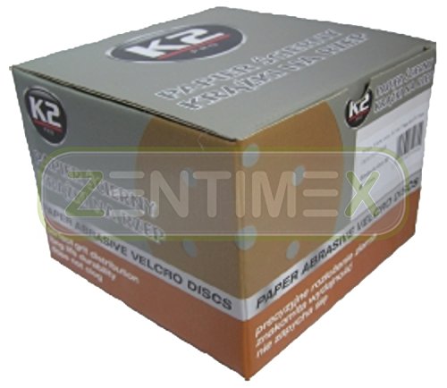 Preisvergleich Produktbild Schleifpapierscheiben Schleifscheiben Schleifblätter Klettscheiben Klettverschluss Exzenterschleifer Schleif-Papier Schleifmittel Körnung 80 100Stk. 6+1 LOCH Ø 150mm