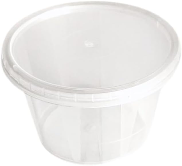 Opus Vita Deli Cups - Spiderlings/Slings - Jumping Spiders - Baby Enclosures made Spider Habitat 1 Pot (Base and Lid) Sample