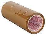 Packatape  Brown Packaging Tape for Parcels and Boxes. This 6 roll pack of Heavy Duty Brown Packing Tape Provides a Strong, Secure and Sticky Seal for your Boxes - 6 Rolls 48MM x 66M