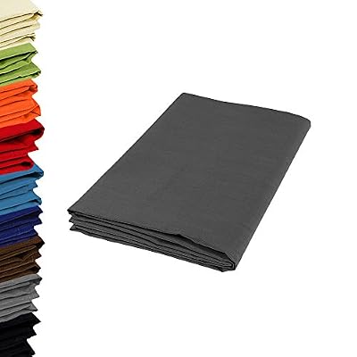 Today - Drap Plat - 180x290cm - Couleur: Gris/Canon de fusil - 100% Coton