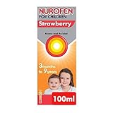 Nurofen for Children Medicine Strawberry Ibuprofen, 100 mg - 3 Months to 9 Years - 100 ml