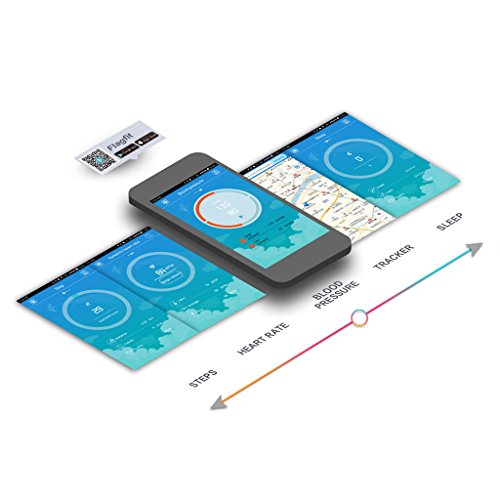 NONMON Blutdruck Herzfrequenz Monitor Fitness Tracker Pulsuhr Glasschirm - 5