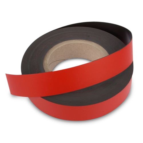 magnet-shop banda cinta 1000 mm x 5 mm de ancho, color rojo