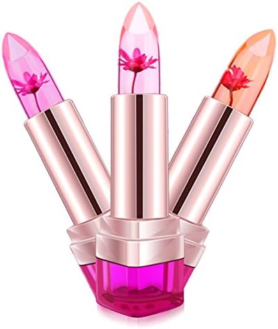 New Chrysanthemum Lipstick Lip BA inside Vary with Temperature Change Long Lasting Moisture Make-up Lipstick by HimanJie (threecolors)
