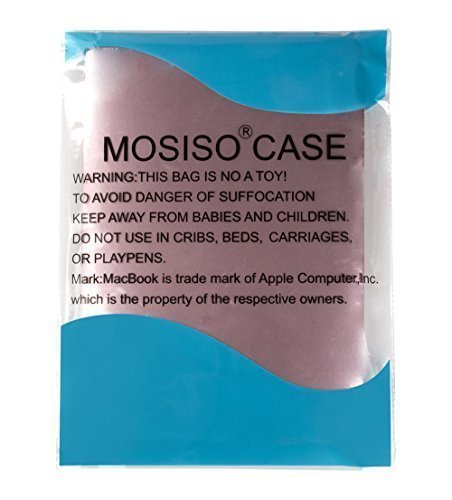 MOSISO Ultra Slim Plastik Hartschale Schutzhülle Snap Case für MacBook Air 13 Zoll (A1466 / A1369), Rose Gold - 8