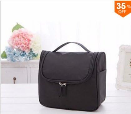 Inovey Travel Cosmetic Storage Bag Multifunctional Wash Mackup Holder Portable Waterproof Organizer - Black
