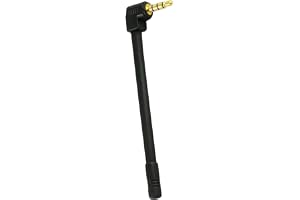 Ieron Mini FM-antenn med 3,5 mm kontakt, teleskopantenn för FM-radio och TV med 3,5 mm uttag, Bluetooth-stereomottagare, HD Radio-mottagare