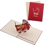 ELECTROPRIME® 3D Pop Up A Baby Carriage Greeting Cards Birthday Wishes & Baby Shower Gift