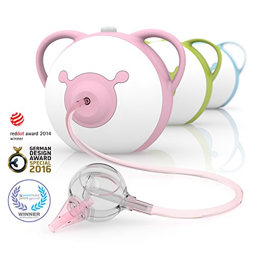 Nosiboo Pro Nasal Aspirator (electric, Pink) - A Perfect Baby Shower Gift!