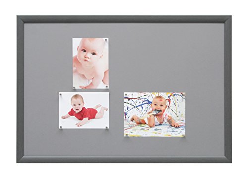Deknudt Frames S54ST8 Magnetwand und Magnete 40x60 Magnetwand Grau Mahler-Look, S54SF7 Holz Magneetbord en magneten