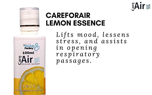 FÜR LUFT LUFTREINIGER – CareforAir Zitrone Essenz 100mL – Klar Nasen Passagen Und Nebenhöhlen – Gut Für Erschöpfung, Schwindel, Angst – Fördert Positive Denkweise – Verbessern Konzetration und Wachsamkeit – gut für Haut Und Akne- VERWENDUNG IN DER REVITALIZERS, IONISATOREN, LUFTBEFEUCHTER - 3