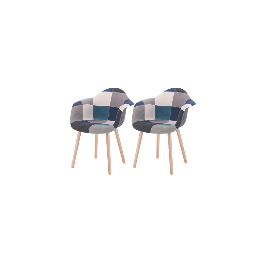 SONGMICS Hocker Polsterhocker Sitzhocker Schminkhocker Holzhocker für