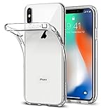 Spigen Coque iPhone X, [Liquid Crystal] Ultra Fine TPU Silicone [Crystal Clear] Transparent/Adhérence Parfaite/Anti-trace Souple Coque pour Apple iPhone X (2017) - (057CS22118)