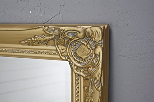 elbmöbel Wandspiegel groß in gold antik mit Holz-Rahmen barock 132 x 72cm - 4