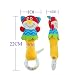 Demiawaking 22cm Developmental Animal Soft Stuffed Infant Baby Plush Toys Rattles Kids Activity Spiral Bed Strollers Toys Cradles