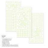 Wandkings „Feen mit Herzen, Sternen, Schmetterlingen“ Wandsticker / 341 Sticker / Fluoreszierend & im Dunkeln leuchtend - 4
