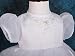 Dressy Daisy Baby Girls' Beaded Floral Embroideries Baptism Christening Gown Flower Girl Dress With Bonnet Infant Size 6-12 Months White