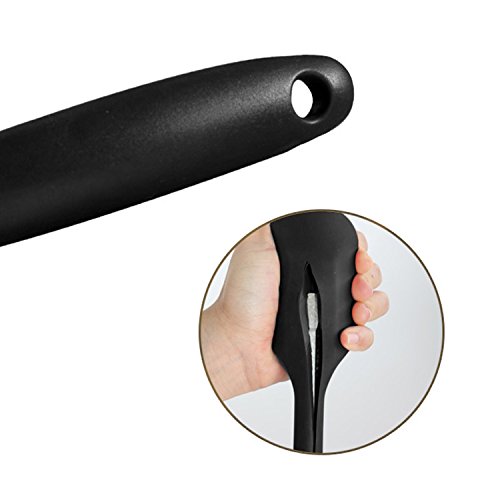 DiningZone „Premium Teigschaber Set“ – 3 ultra stabile Silikon Teigschaber mit einem Kern aus Edelstahl. Kein Verfangen von Essensresten durch nahtloses einteiliges Design - 5