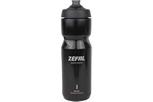 ZEFAL Sense Pro 80 Noir Bidon Velo - Gourde Velo Route et VTT Légère et Étanche - Fabriqué en France - 85 g, 800 ml
