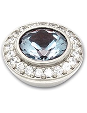 Wechselring Orginal Ring Ding Top Jewels 14 mm, 8 mm Stein aqua