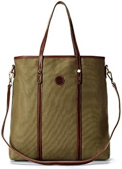 La Poet Unisex Canvas Water Resistant Tote Bag (Olive)