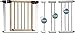 IB-Style - Adjustable safety gate "Ayana" silver 76 - 139 cm | 18 variations | stair gate | without drilling | open like a door | width 90 - 97 cm