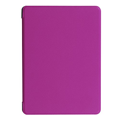 IVSO Ultra Schlank Ständer Slim Leder zubehör Schutzhülle mit Automatischem Schlaf Funktion für Neue Kindle eReader, 15,2 cm 6 Zoll (8. Generation – 2016 Modell) perfekt geeignet,Lila - 6