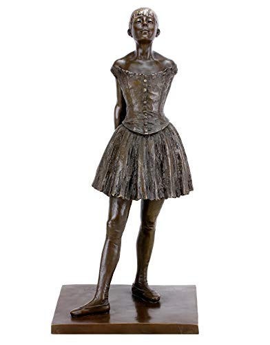 Kunst & Ambiente - Piccola Ballerina di quattordici Anni, Moderna Scultura in Bronzo Edgar Degas, Altezza: 66 cm, Base in Bronzo, impressionismo