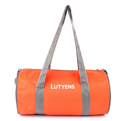 Lutyens Orange Grey Polyester Printed Casual Gym/Drum Bags (20 Liters) RS.329 (70.00% Off) - Amazon
