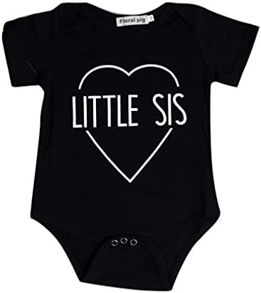 Kids T-shirts, Transer® Infant Baby Boys Girls Tshirts Kid Family Fitted Tops Big Sister/Brother Print Toddlers Shirts Navy Outfits Clothes Newborn Rompers (0-6 Months (Little Sister), Navy)