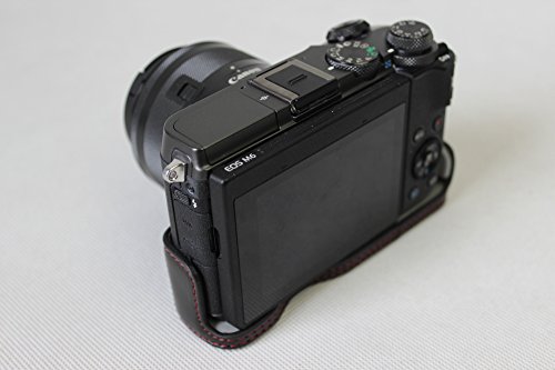 Version d ouverture inf rieure Housse en cuir de protection en cuir PU de protection pour Canon EOS M5 cam ra M6 avec bracelet en cuir PU noir reviews Version d ouverture inf rieure Housse en cuir de protection en cuir PU de protection pour Canon EOS M5 cam ra M6 avec bracelet en cuir PU noir