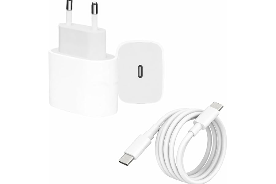 35W Fast Charger Adapter Type-C to Type-C Cable Included Compatibility with iPhone and Samsung and Various Phone models with 