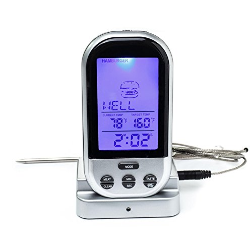 MagiDeal LCD Drahtloser Timer Digital Kochen Thermometer Für Grill Küche BBQ Werkzeug - 5