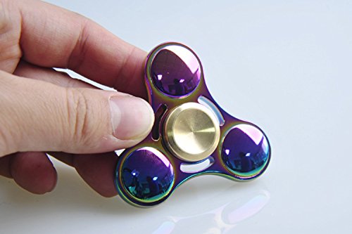 Rainbow Metall High Speed tri-spinner zappeln Spielzeug Hand Spinner Spielzeug - 6