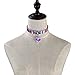 Produktbild reixus (TM) Chic Rainbow Anime Harajuku Halsketten Fashion Anhänger Herz Laser Luminous PU Leder Halskette Choker Jeans für Frauen Chocker Jewelry, rose
